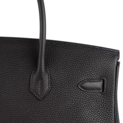 Hermes Taurillon Clemence Birkin 35 Graphite 19 of 21