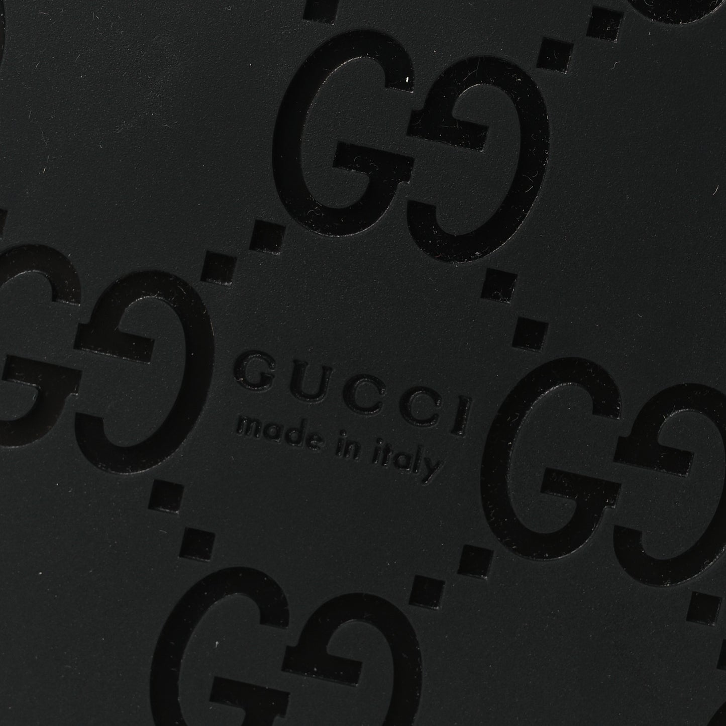 Guccissima GG Embossed Womens Sandals 37 Black