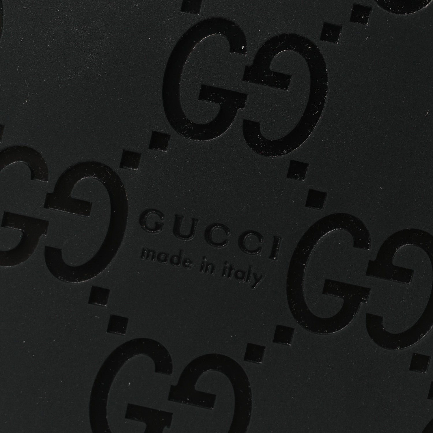 Gucci Guccissima GG Embossed Womens Sandals 37 Black 10 of 15