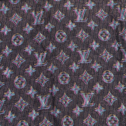 Louis Vuitton Wool Silk Monogram LV Pop Shawl Blue 3 of 5