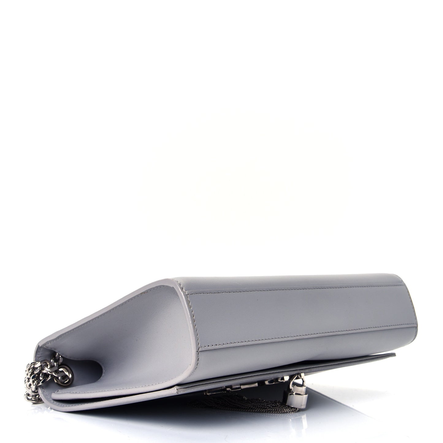 Smooth Calfskin Medium Classic Monogram Kate Tassel Satchel Souris