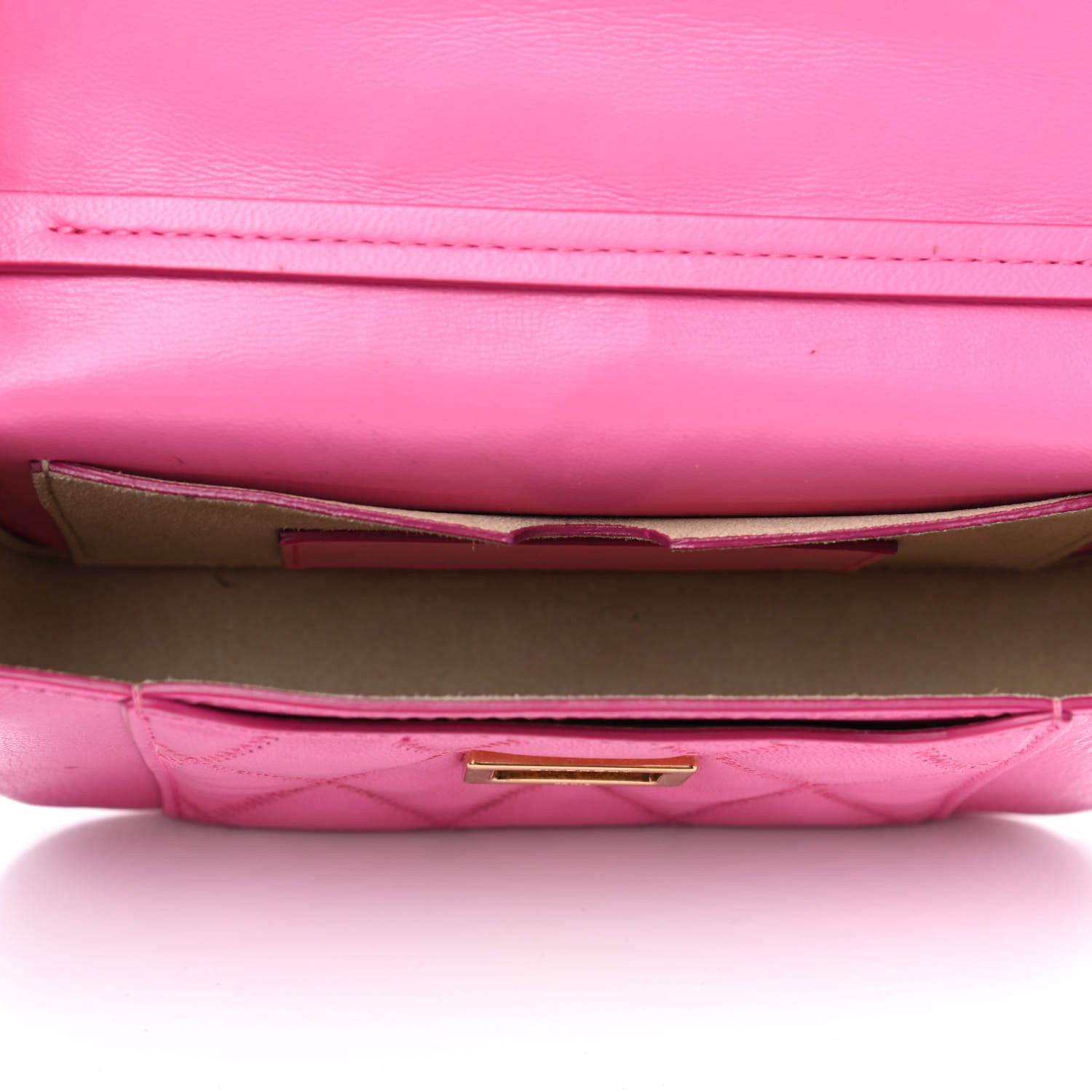Givenchy Goatskin Quilted GV3 Mini Pocket Convertible Bag Pink 4 of 4