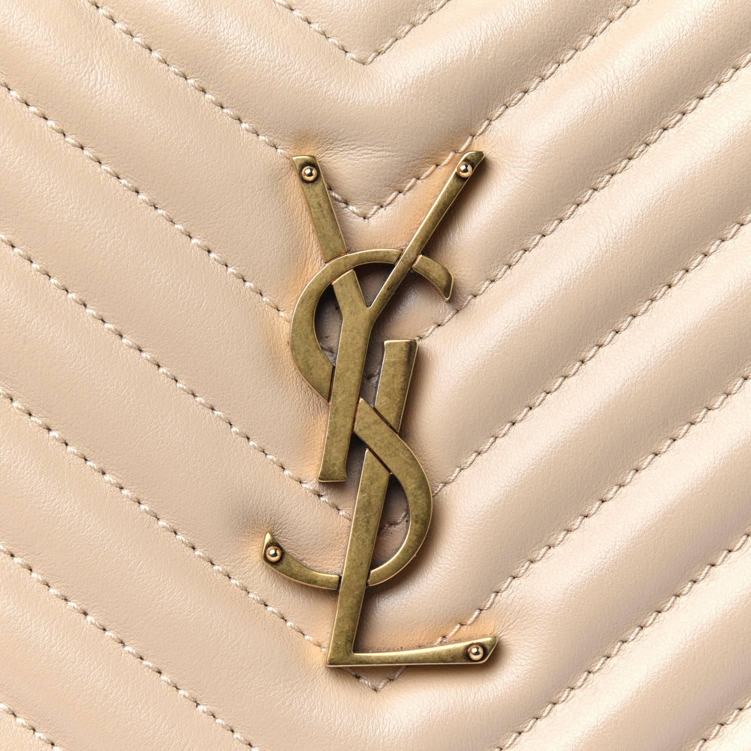 Saint Laurent Calfskin Matelasse Monogram Lou Camera Bag Nude Powder 24 of 29