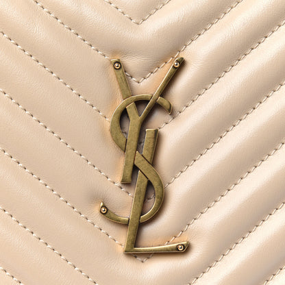 Saint Laurent Calfskin Matelasse Monogram Lou Camera Bag Nude Powder 24 of 29