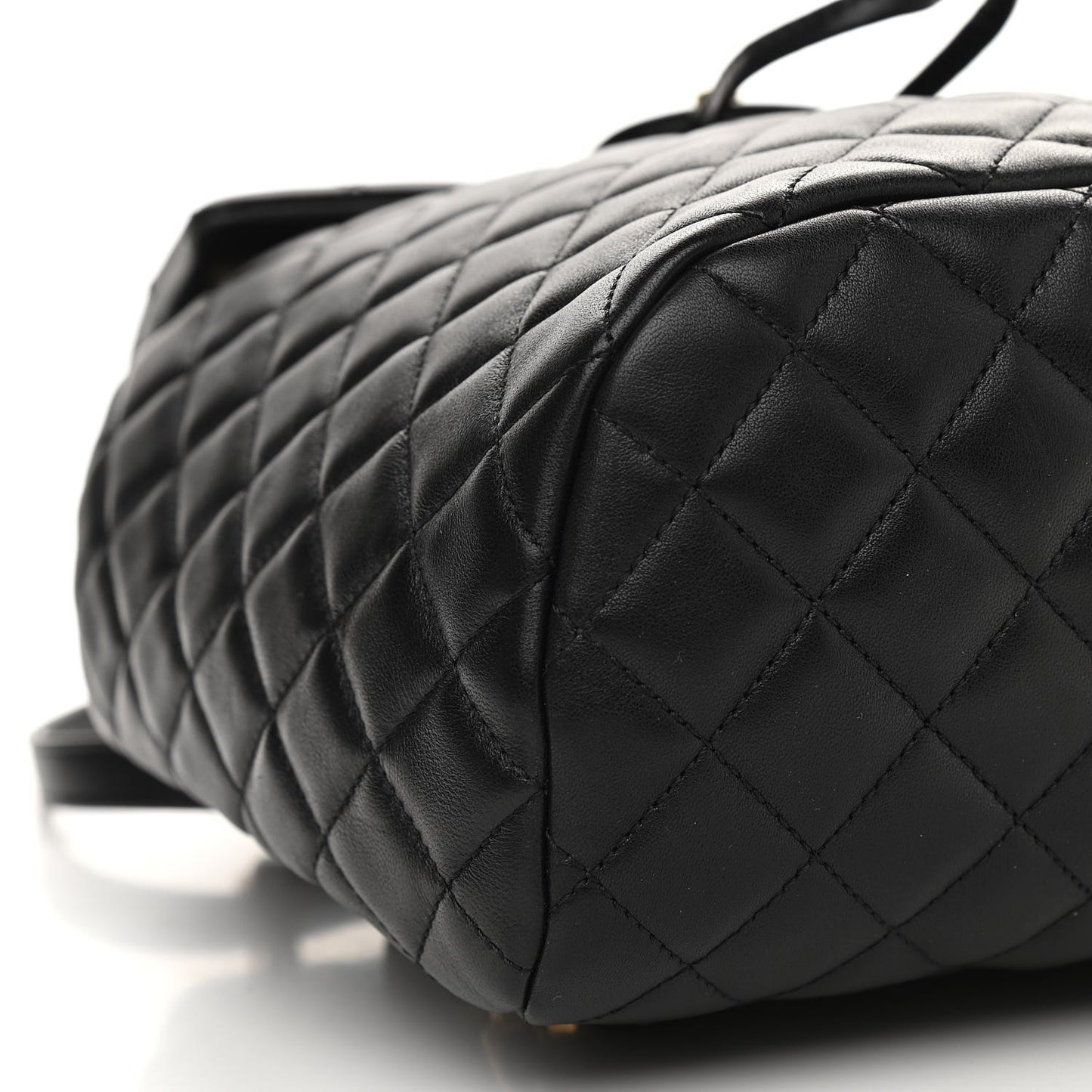 Calfskin Quilted Small Urban Spirit Backpack Black