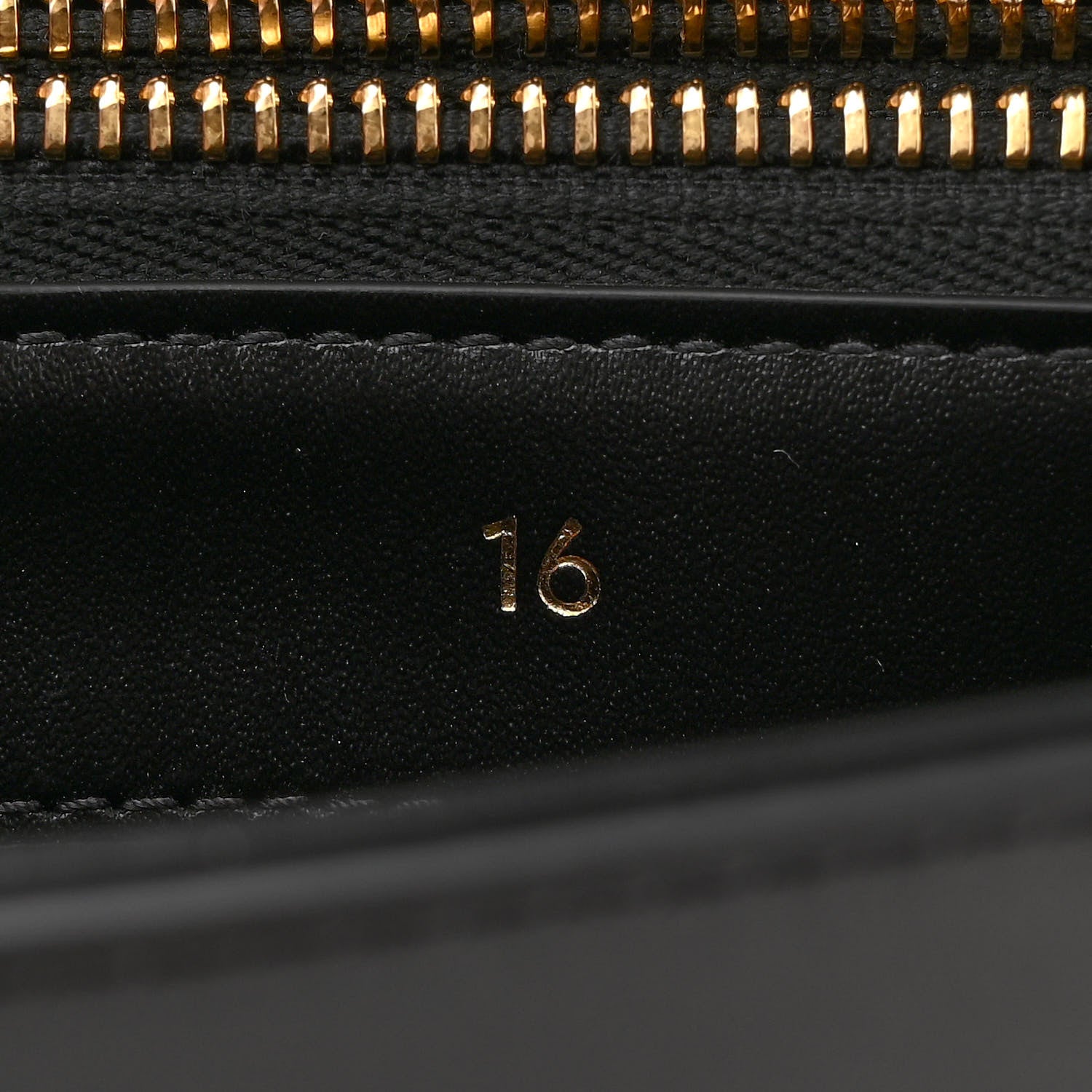 Celine Satinated Calfskin Small 16 Top Handle Bag Black 7 of 11
