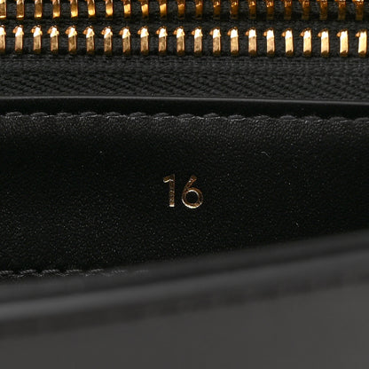 Celine Satinated Calfskin Small 16 Top Handle Bag Black 7 of 11