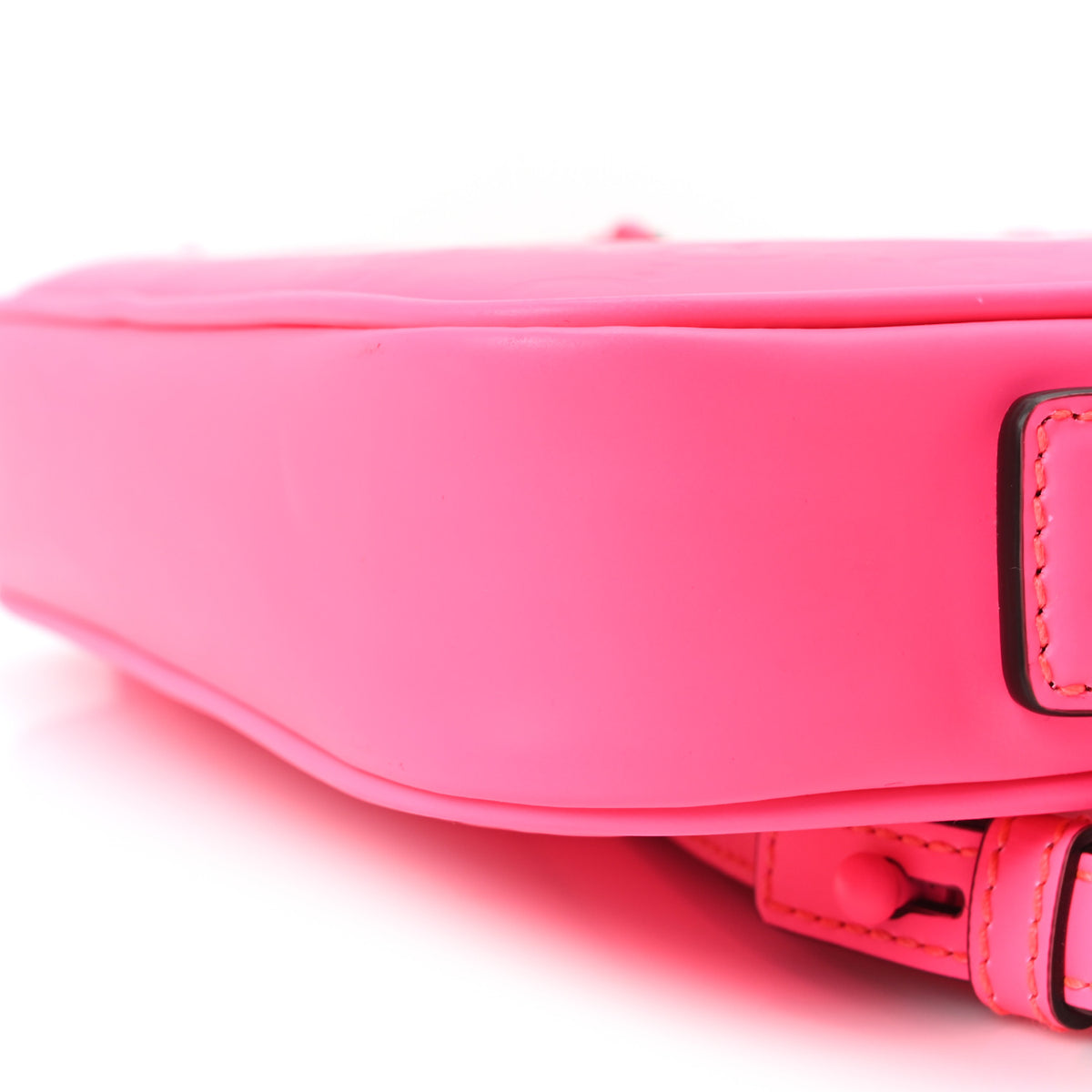 Gucci Rubber Effect Monogram GG Crossbody Bag Fluorescent Fuchsia 10 of 10