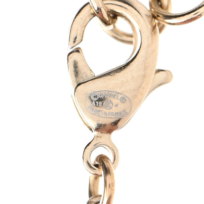 Chanel Crystal Heart Arrow Short Necklace Gold 4 of 5