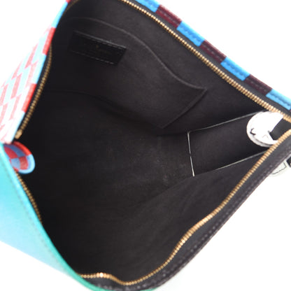 Louis Vuitton Damier Race Toiletry Pouch 26 Blue Vert 5 of 7