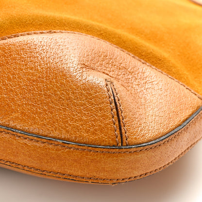 Gucci Suede Hasler Hobo Yellow 9 of 11