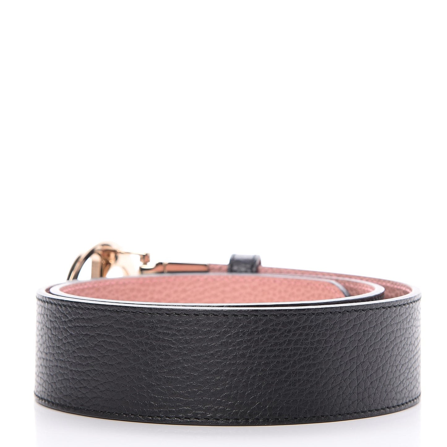 Calfskin 1973 Reversible Belt 80 32 Black Pink