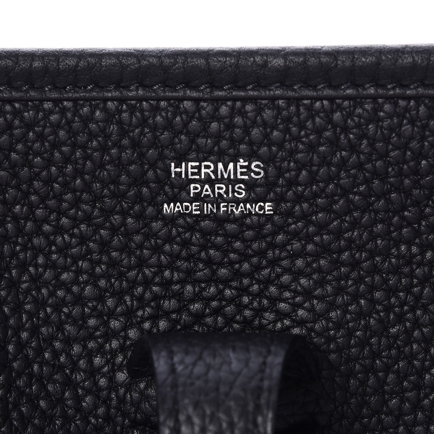 Hermes Taurillon Clemence Evelyne III PM Black 6 of 7
