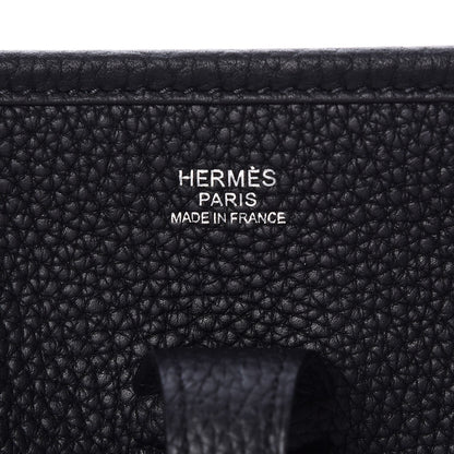 Hermes Taurillon Clemence Evelyne III PM Black 6 of 7