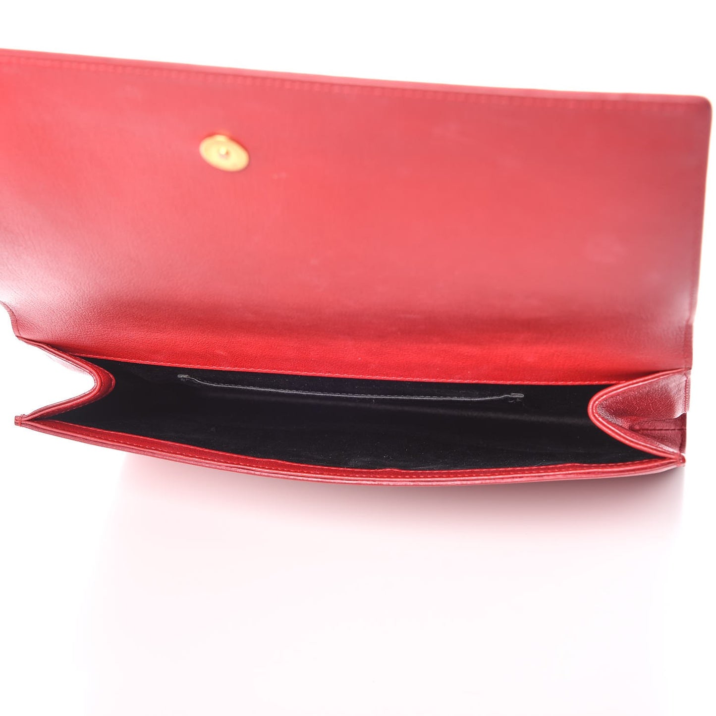 Calfskin Monogram Large Belle De Jour Clutch Red