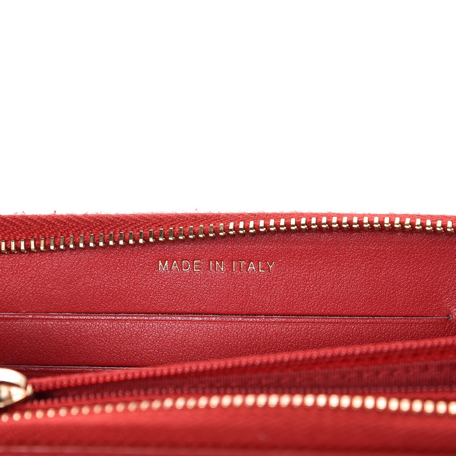 Chanel Caviar Quilted Small Filigree Zip Around Wallet Red 7 of 10