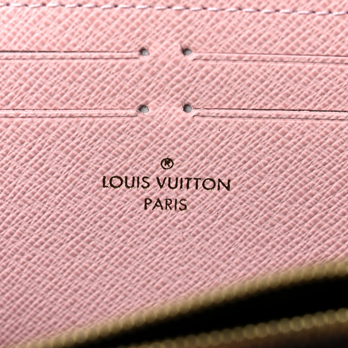 Damier Ebene Clemence Wallet Rose Ballerine