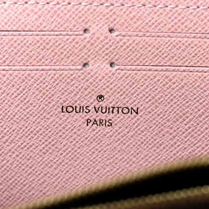 Louis Vuitton Damier Ebene Clemence Wallet Rose Ballerine 6 of 8