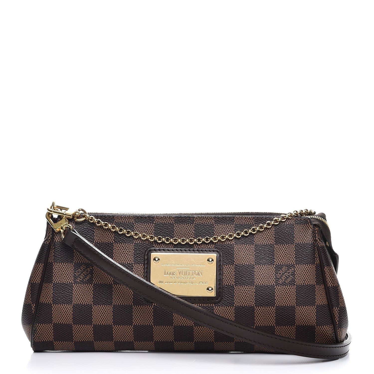 Louis Vuitton Damier Ebene Eva Clutch 1 of 8
