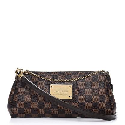 Louis Vuitton Damier Ebene Eva Clutch 1 of 8