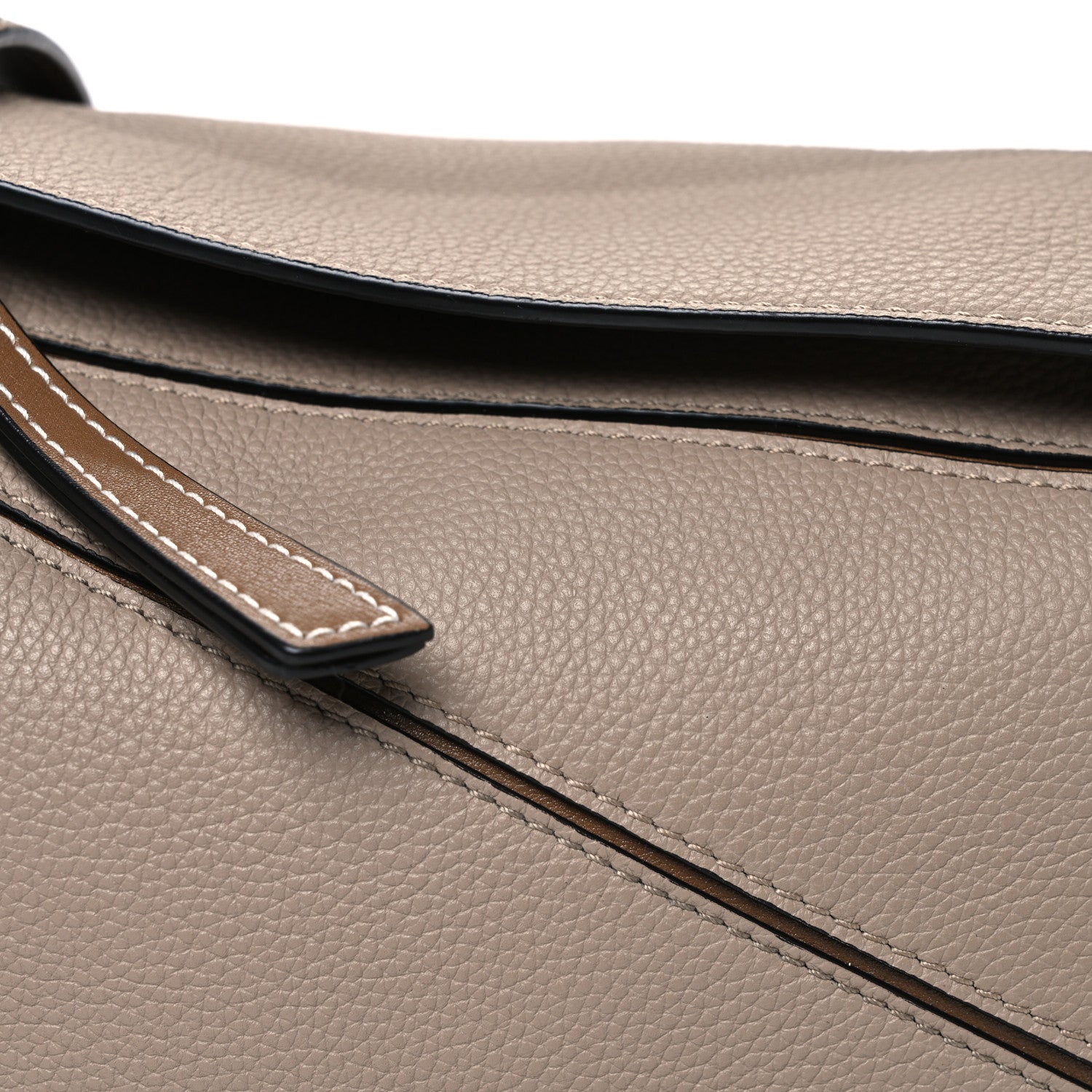 Loewe Grained Calfskin Small Puzzle Bag Sand Mink 8 of 10