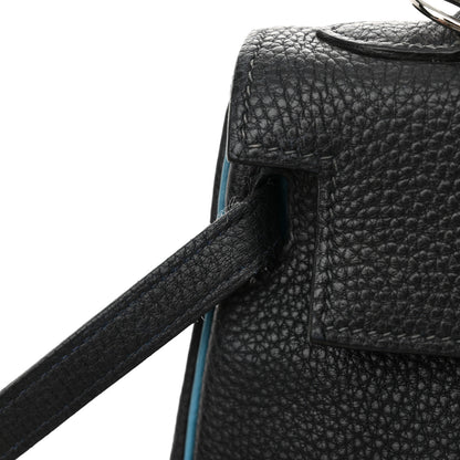 Hermes Togo Bi-Color Kelly Retourne 25 Bleu Indigo Turquoise 13 of 16