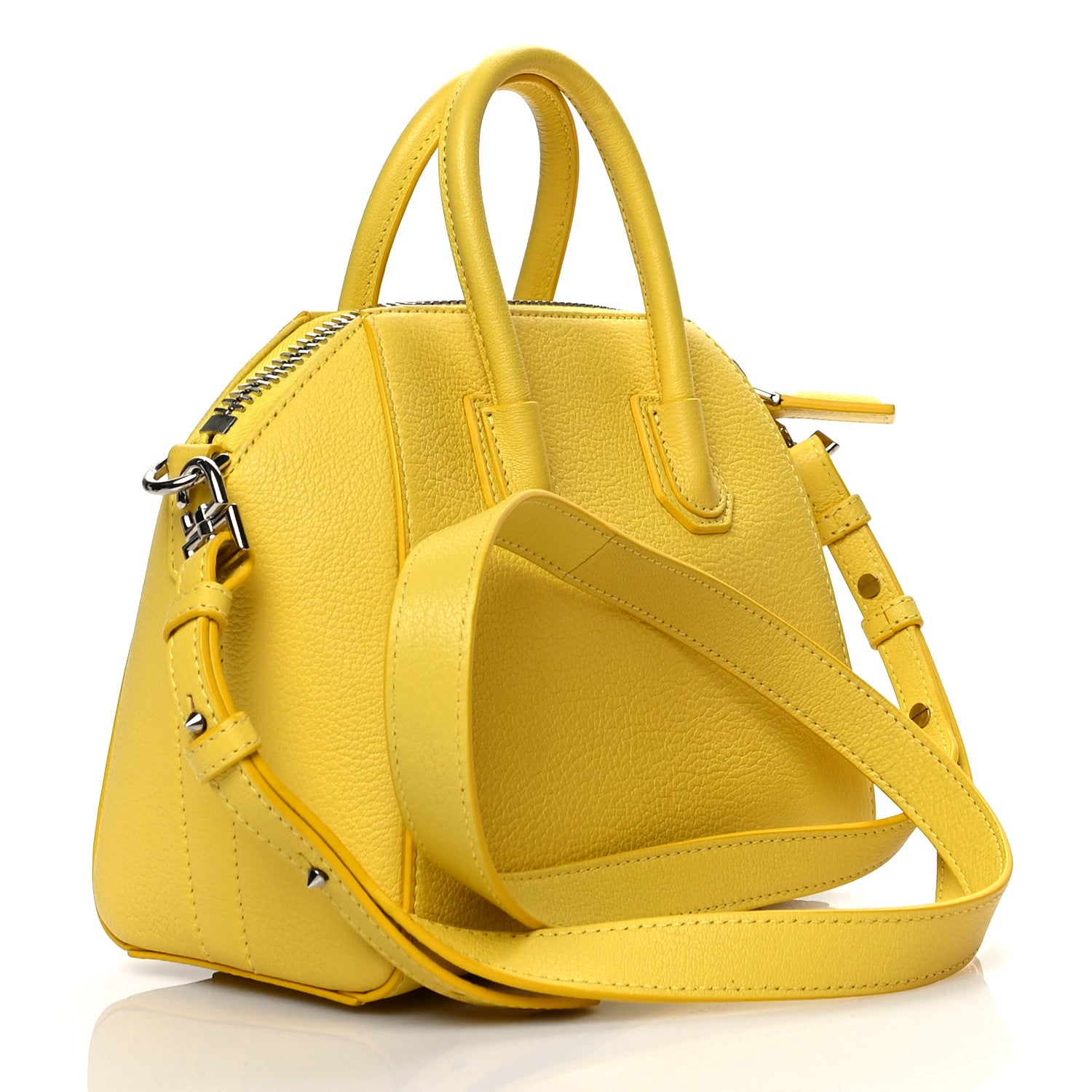 Givenchy Sugar Goatskin Mini Antigona Yellow 3 of 12