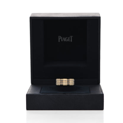 Piaget 18K Yellow Gold Diamond Possession Three Row Ring 54 6.75 5 of 5
