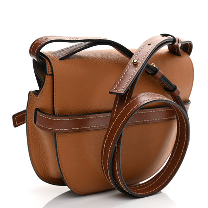 Loewe Grained Calfskin Small Gate Crossbody Bag Caramel Pecan 3 of 12
