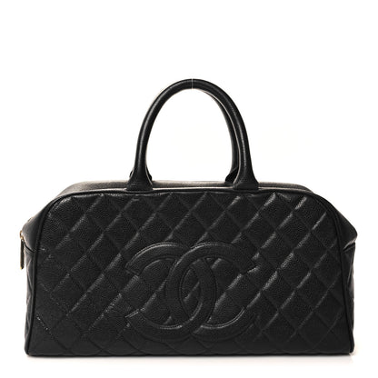 Chanel Caviar Quilted Boston Black 1 of 10