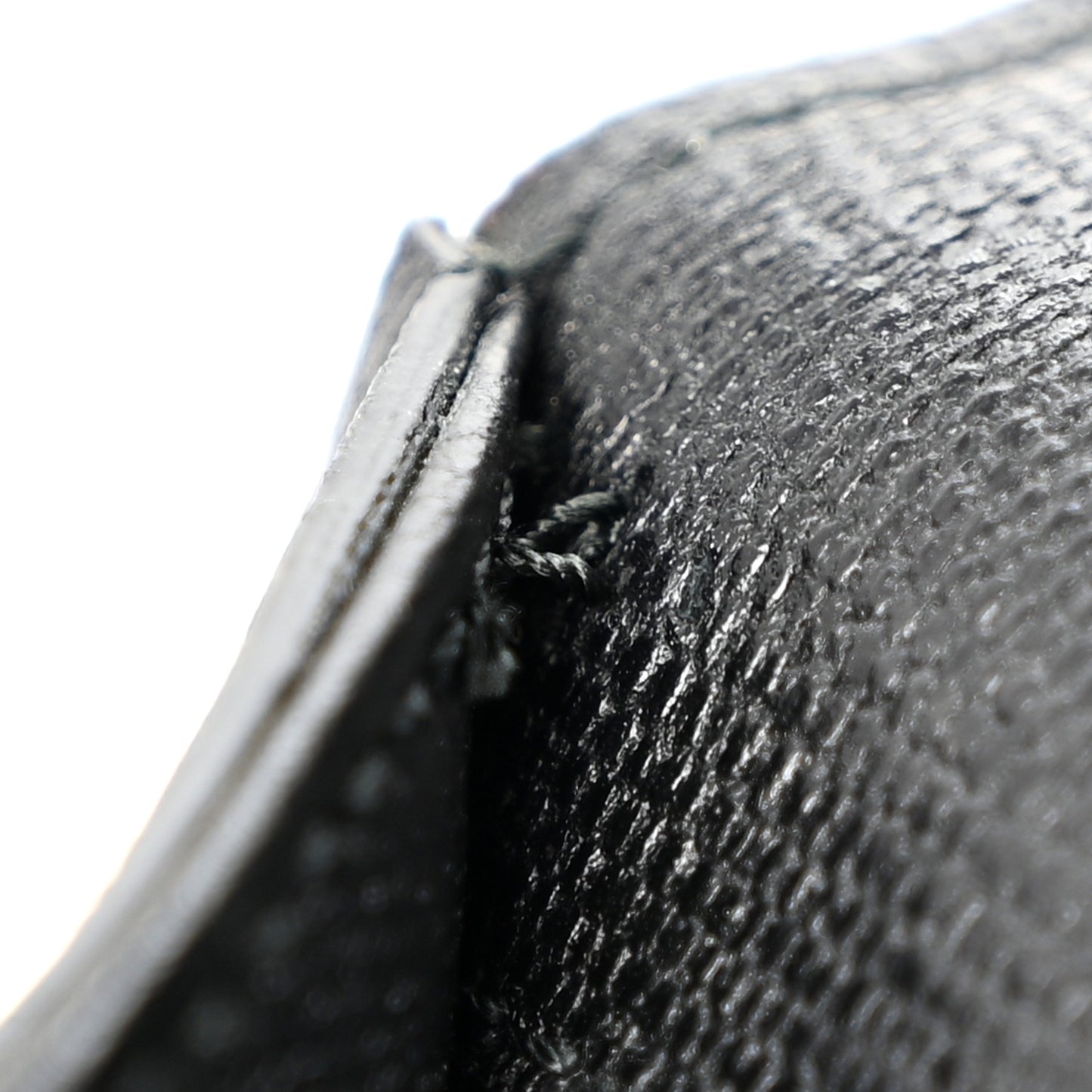 Textured Calfskin Classic Y Ligne Clutch Black