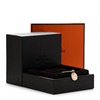 Hermes 18K Rose Gold Diamond Gambade Ring 51 5.75 7 of 7