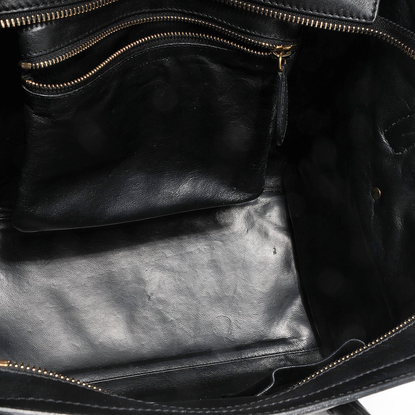 Smooth Calfskin Tweed Tartan Mini Luggage Midnight