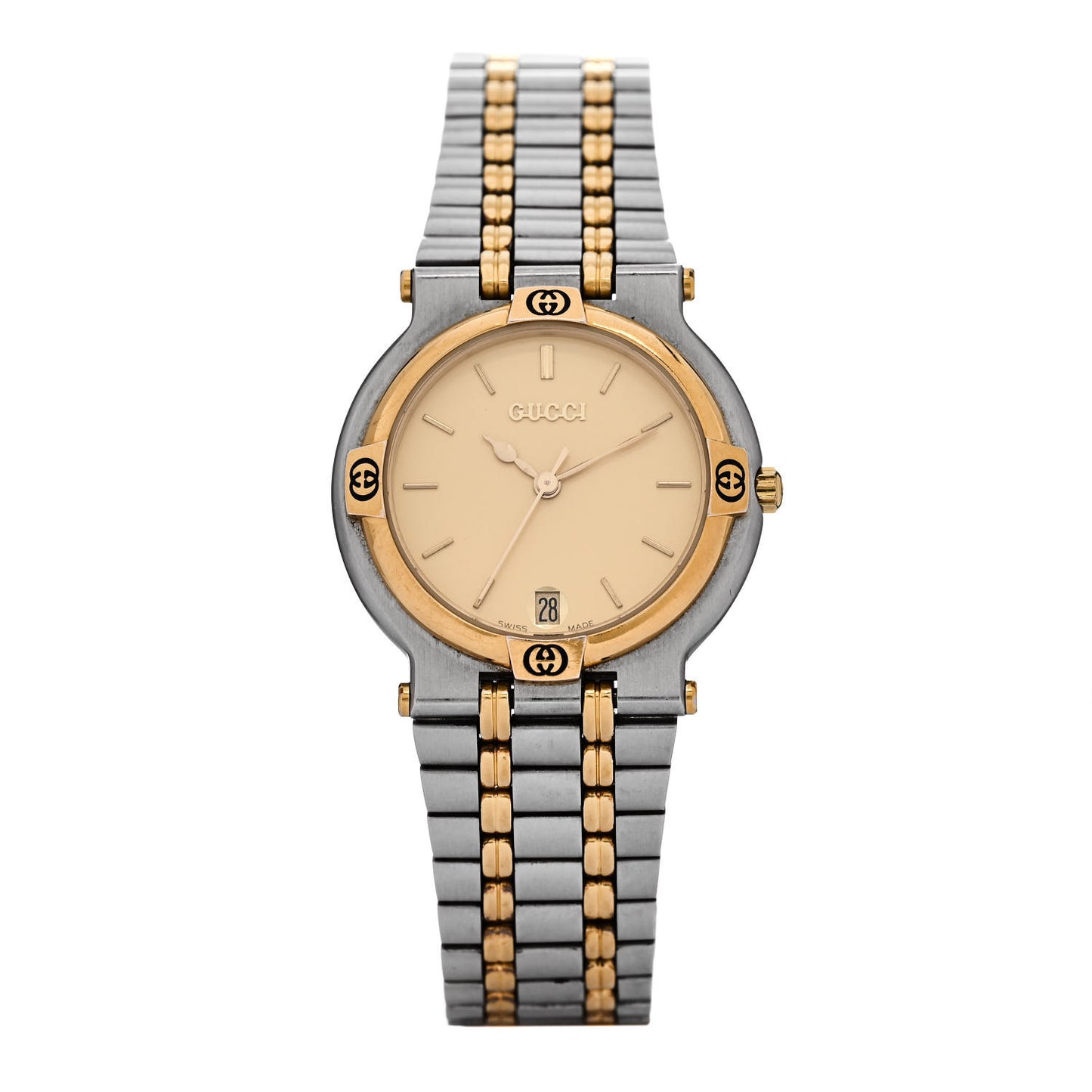 Stainless Steel 32mm 9000M Quartz Watch Gold