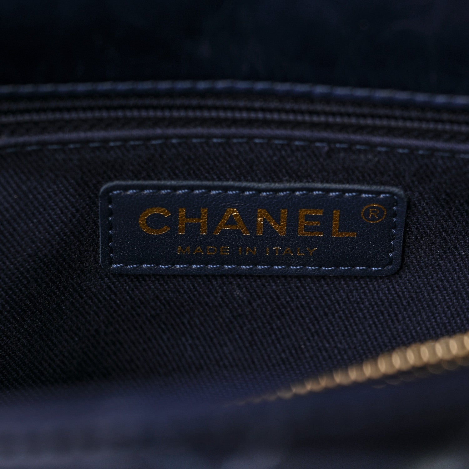 Chanel Calfskin Chevron Quilted Medium Coco Handle Flap Blue 6 of 11