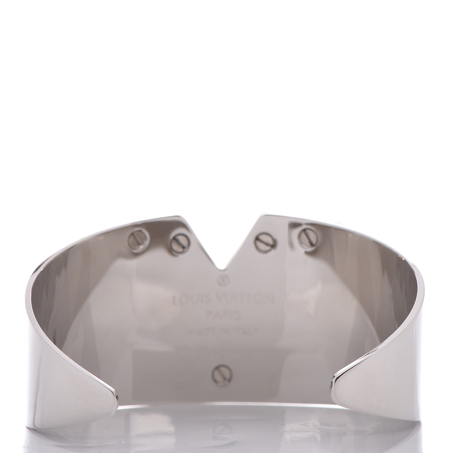 Louis Vuitton Metal Essential V Cuff Silver 3 of 5