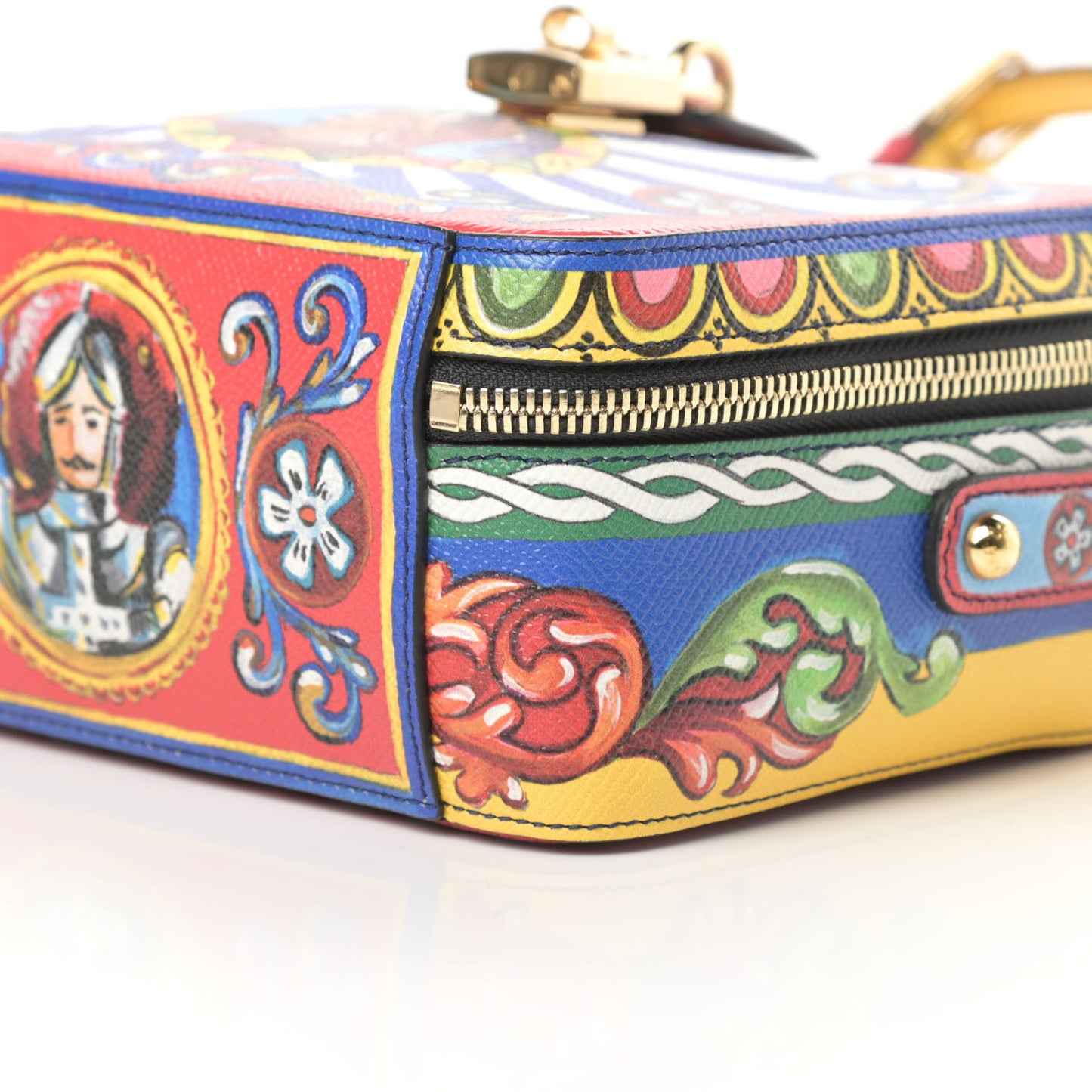Dauphine Teatro dei Pupi Printed Box Bag Multicolor Red
