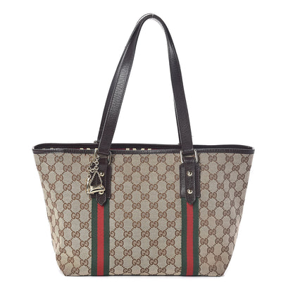 Gucci Monogram Medium Jolicoeur Tote Dark Brown 1 of 9