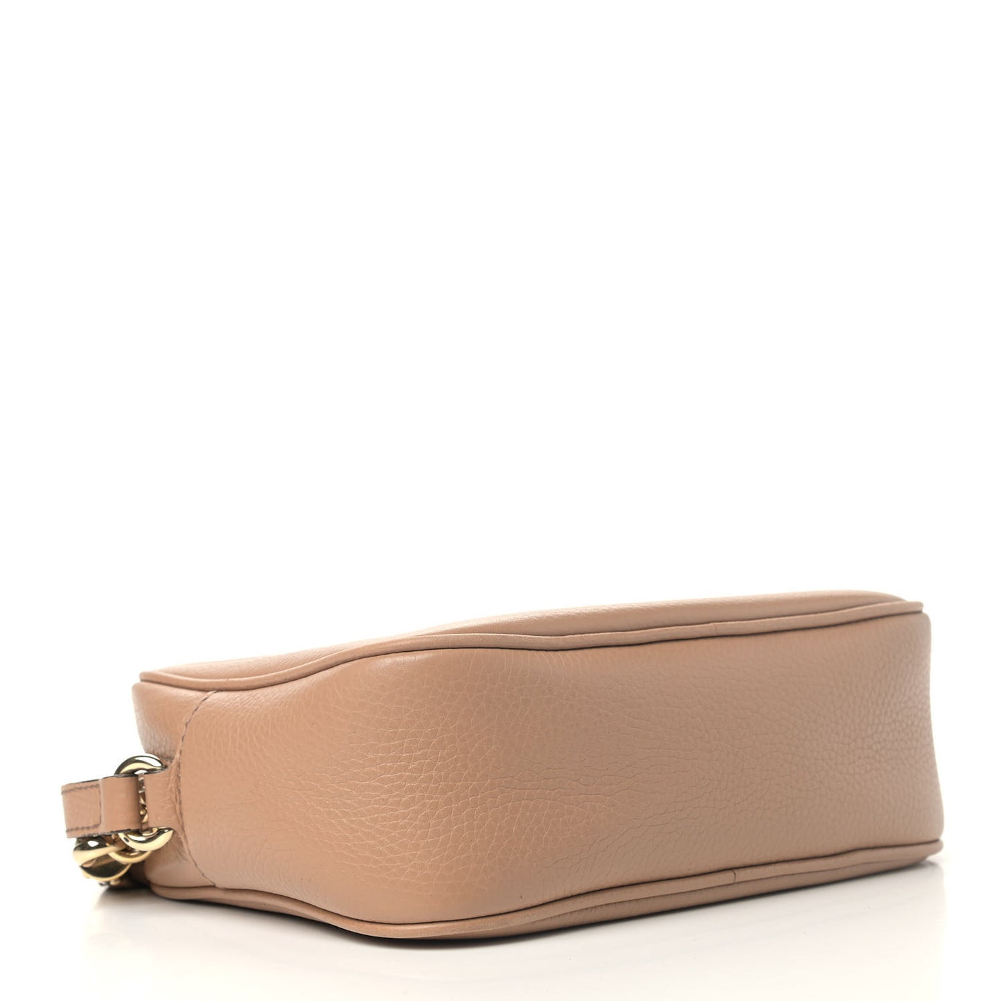 Pebbled Calfskin Small Soho Disco Bag Rose Beige