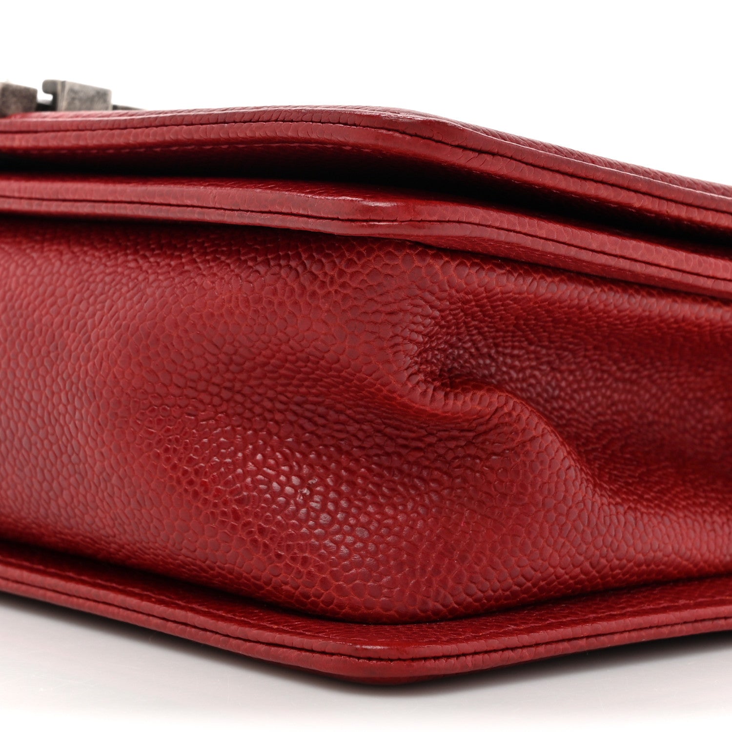 Chanel Caviar Quilted Medium Boy Flap Red 9 of 15