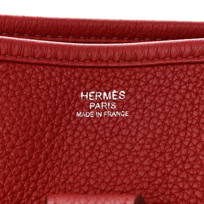 Hermes Taurillon Clemence Evelyne II GM Rouge Garance 6 of 11