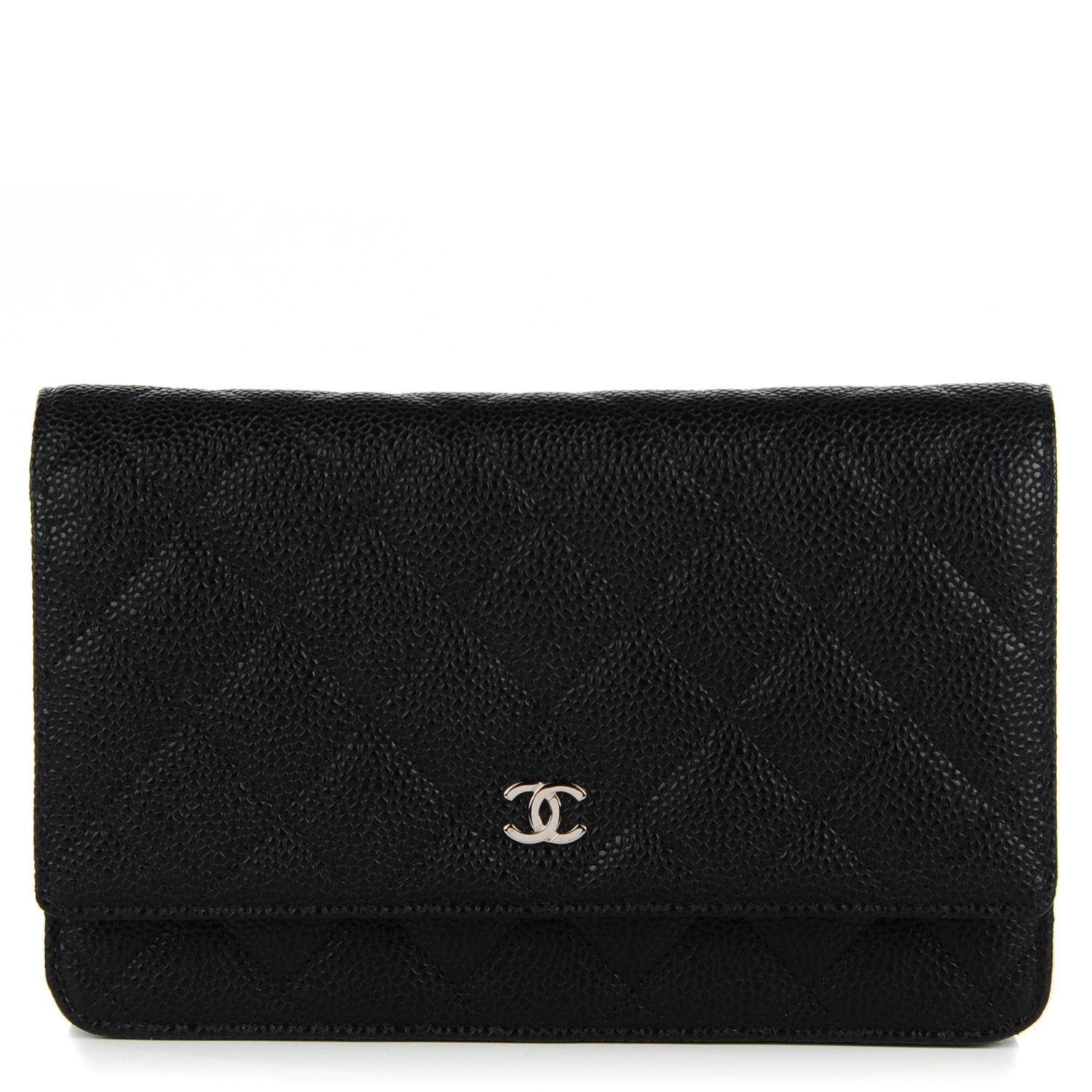 Chanel Caviar Quilted Wallet On Chain WOC Black 1 of 8