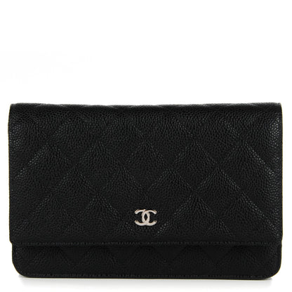 Chanel Caviar Quilted Wallet On Chain WOC Black 1 of 8
