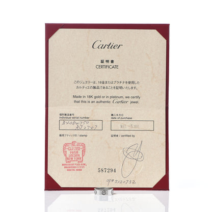 Cartier 18K White Gold 5.5mm LOVE Ring 50 5.25 5 of 5