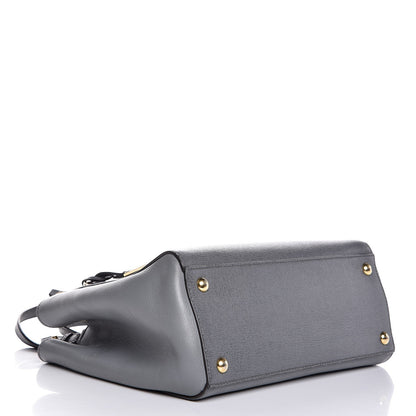 Fendi Vitello Elite Petite 2Jours Tote Grigio Grigio Chiaro 5 of 11