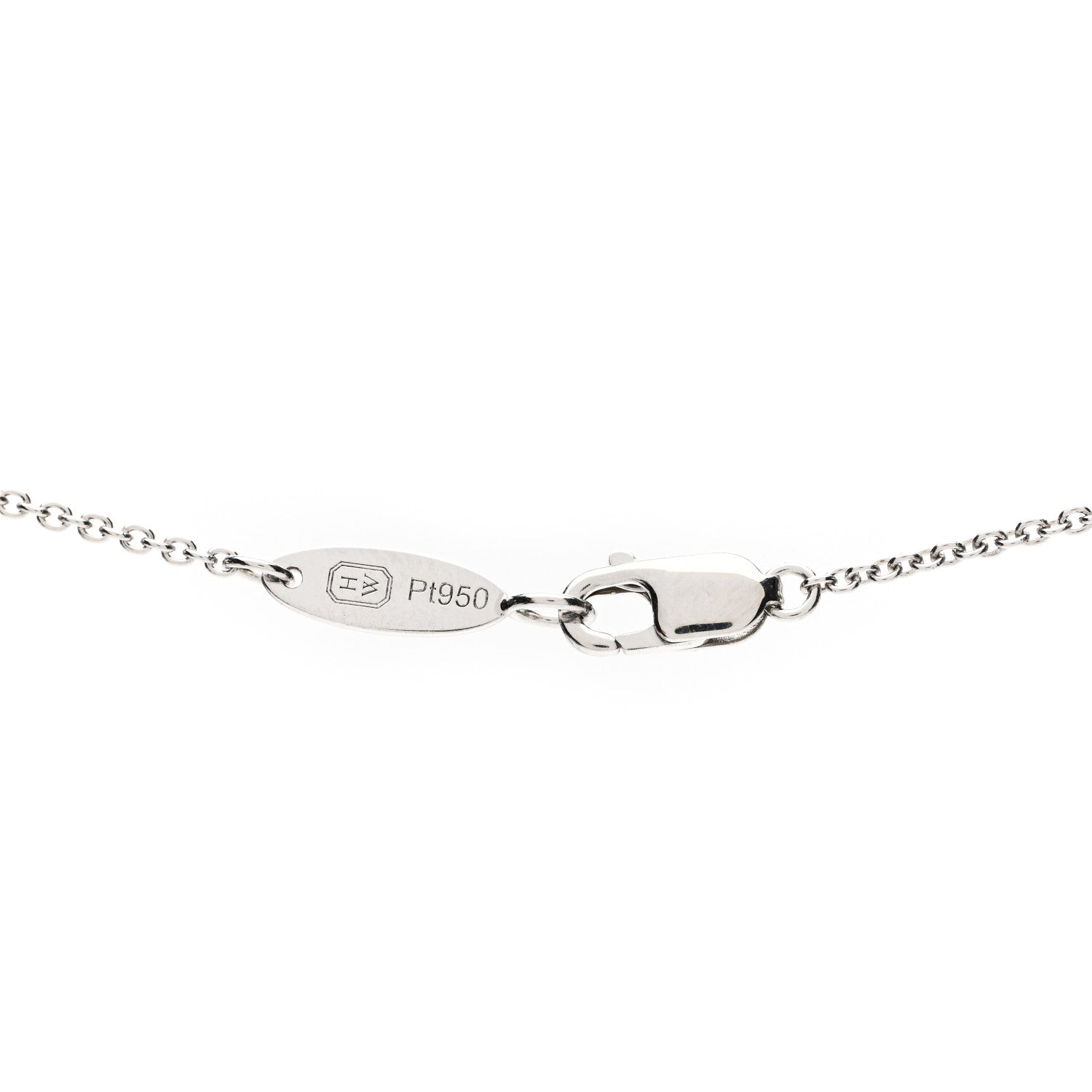 Harry Winston Platinum Diamond Loop Open Motif Pendant Necklace 4 of 6
