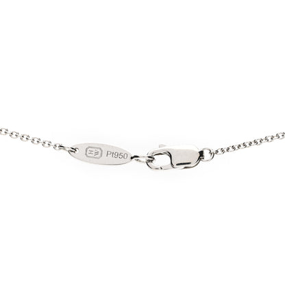 Harry Winston Platinum Diamond Loop Open Motif Pendant Necklace 4 of 6