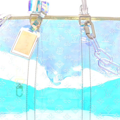 Louis Vuitton PVC Monogram Keepall Bandouliere 50 Iridescent Prism 7 of 9