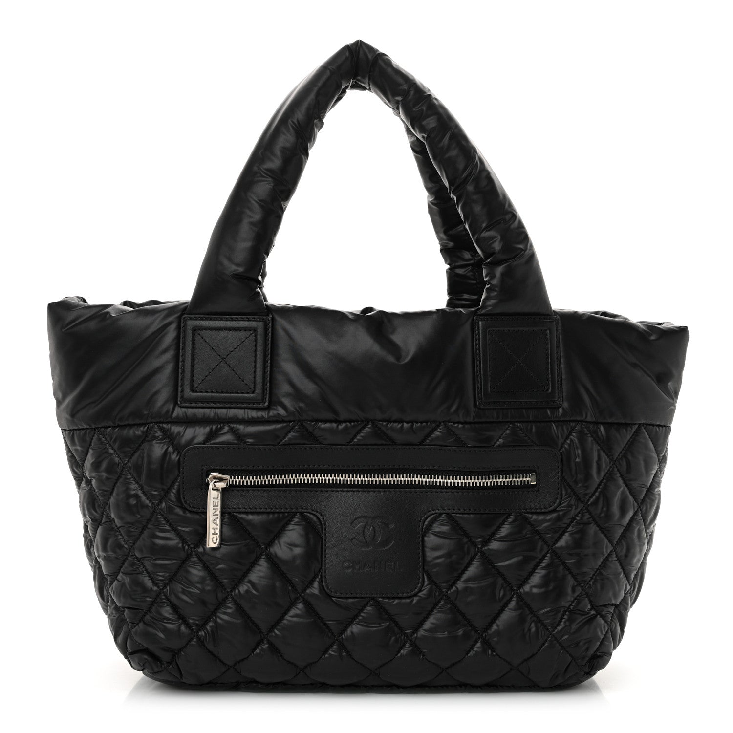 Chanel Nylon Quilted Small Coco Cocoon Tote Black 1 of 10
