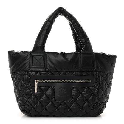 Chanel Nylon Quilted Small Coco Cocoon Tote Black 1 of 10